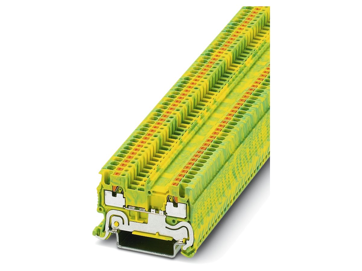 Durchgangsreihenklemme Push-In CLIPLINE 0.14…1.5mm² grün-gelb