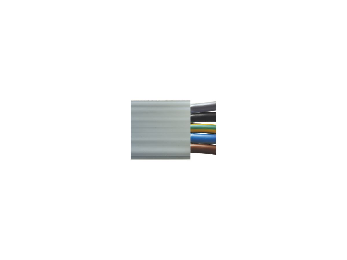 Flachkabel Woertz Ecofil 5×16mm² halogenfrei hellgrau B2ca