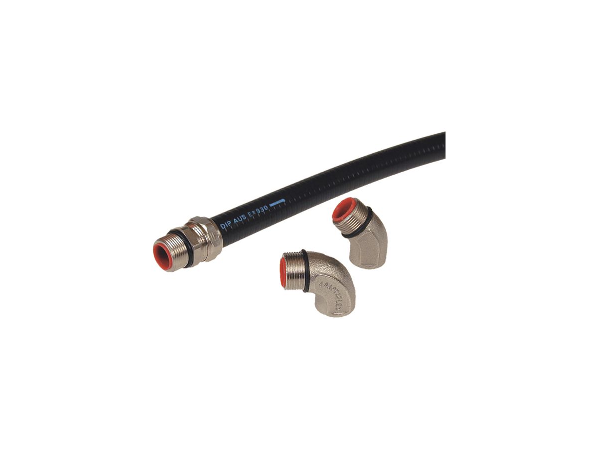 Metallschlauch Plica SPL NW/DN 40 Ø35.4/41.8mm 25m Stahl/PVC schwarz