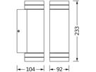 Wandleuchte LDV ENDURA CLASSIC BEAM GAP UPDOWN GU10 Aluminium anthrazit