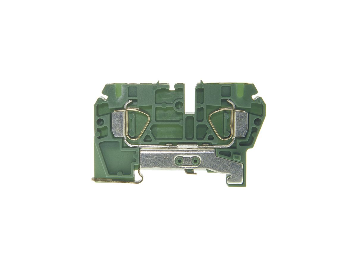 Schutzleiter-Reihenklemme Woertz Ex 1.5…4mm² Federzuganschl.2×1 TH35 grün/gelb