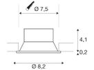Einbaurahmen SLV NEW TRIA 75 Aluminium Ø82×43mm weiss