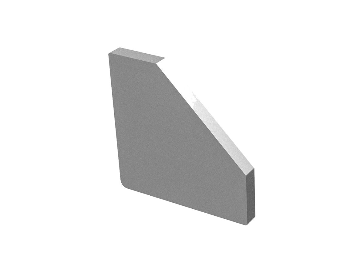 Endkappe SLV GRAZIA 10 EDGE 20×7×20mm ABS aluminium