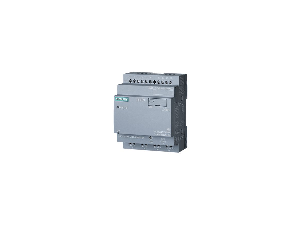 SPS-Logikmodul Siemens LOGO!8.3 230RCEO, 8DE/4DA