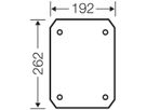 Montageplatte Hensel, Isolierstoff 4mm stark, für Leergehäuse EB 35…