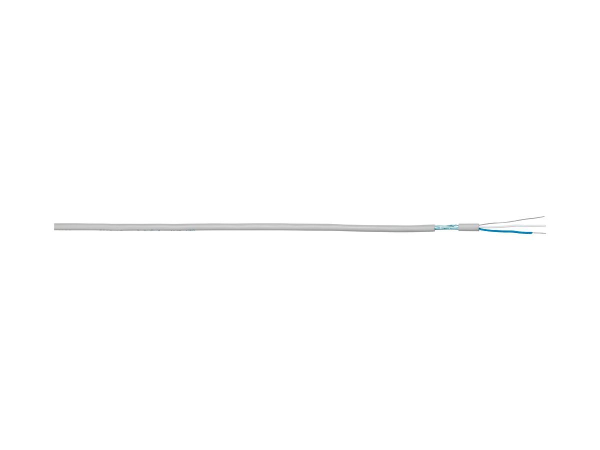 Kabel G51, 10×2×0.8mm abgeschirmt halogenfrei grau Dca