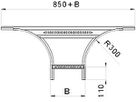 Anbau-Abzweigstück-T Bettermann LAA 60×200mm bandverzinkt