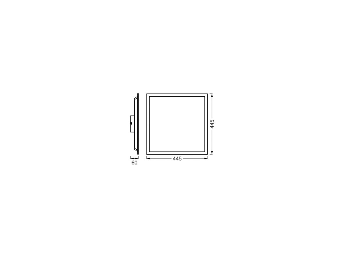 LED-Deckenleuchte LEDVANCE SMART+ WIFI PLANON 24W 1900lm RGB TW DIM 445×445 ws