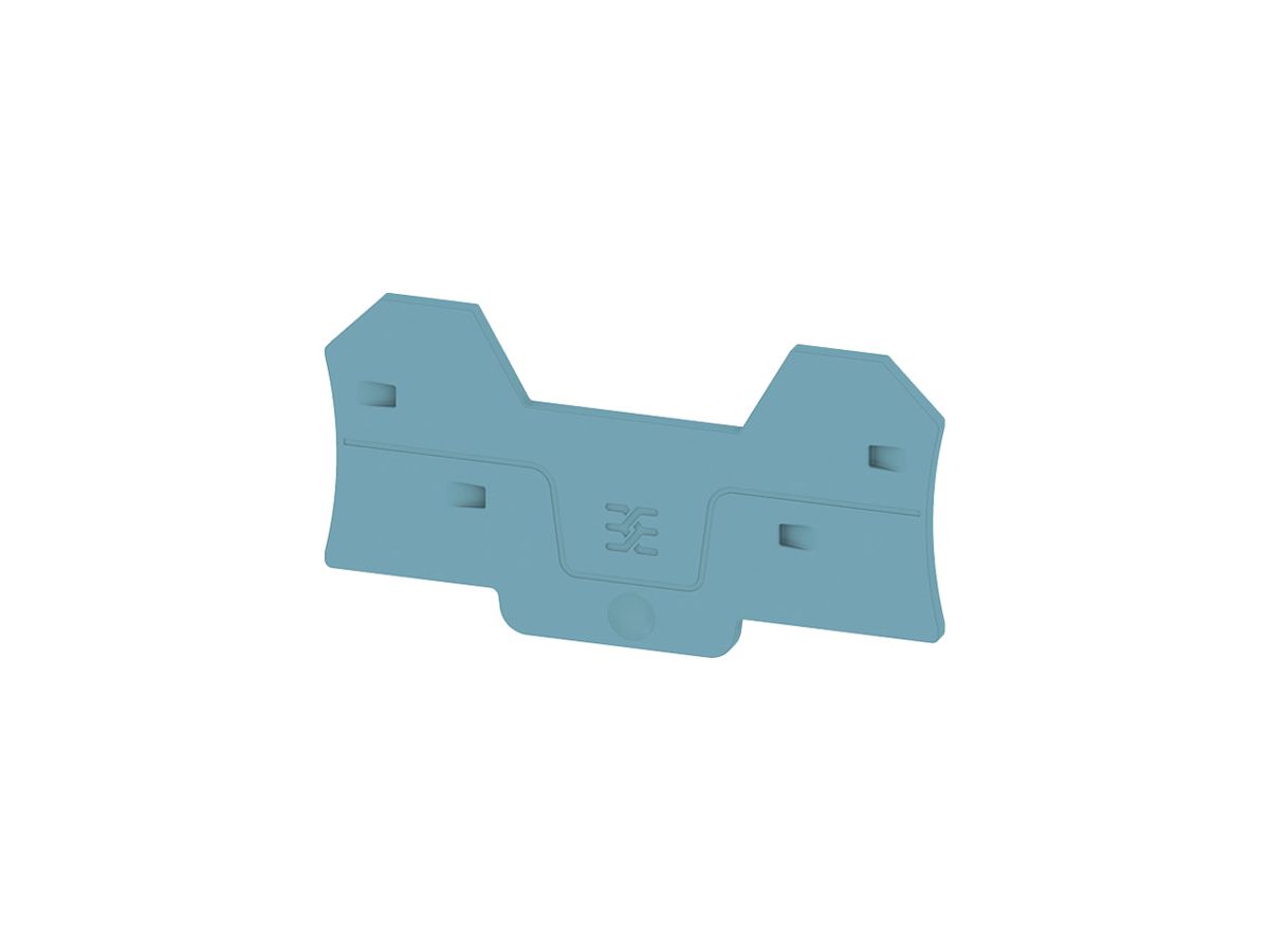 Abschlussplatte Weidmüller ALEP 4C 2.5mm² 77.6×40.5×2.1mm blau