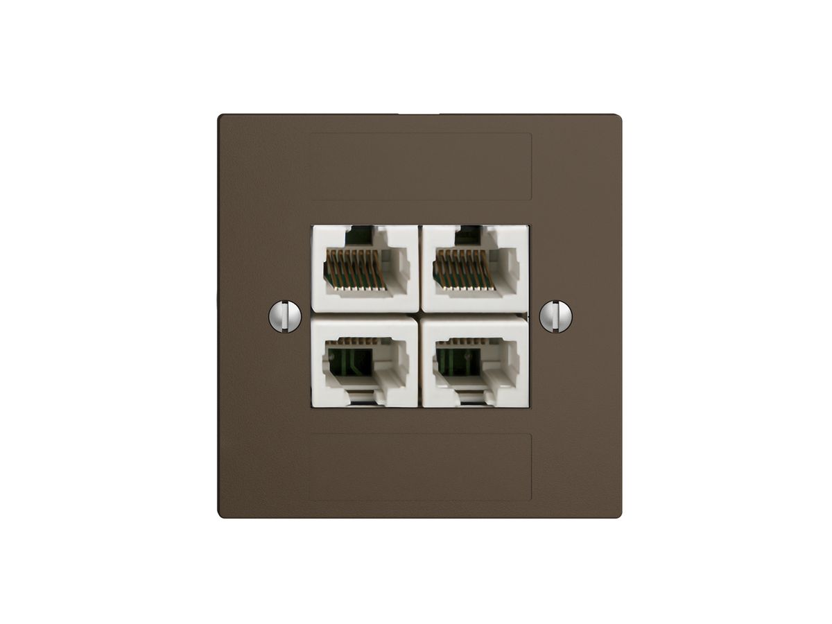 UP-Dose 4×RJ45/u 4P getr. EDIZIOdue coffee ITplus