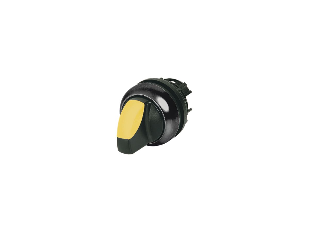 Leucht-Knebelgriff ETN RMQ 2 Stel.tastend schwarz/gelb, Ring schwarz