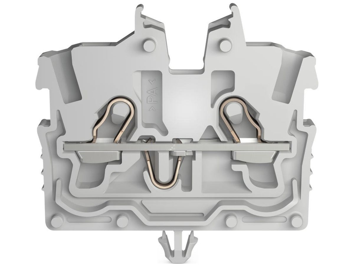 Durchgangsklemme WAGO TOPJOB-S 2050 1mm² 2L 13.5A 500V mit Rastfuss grau