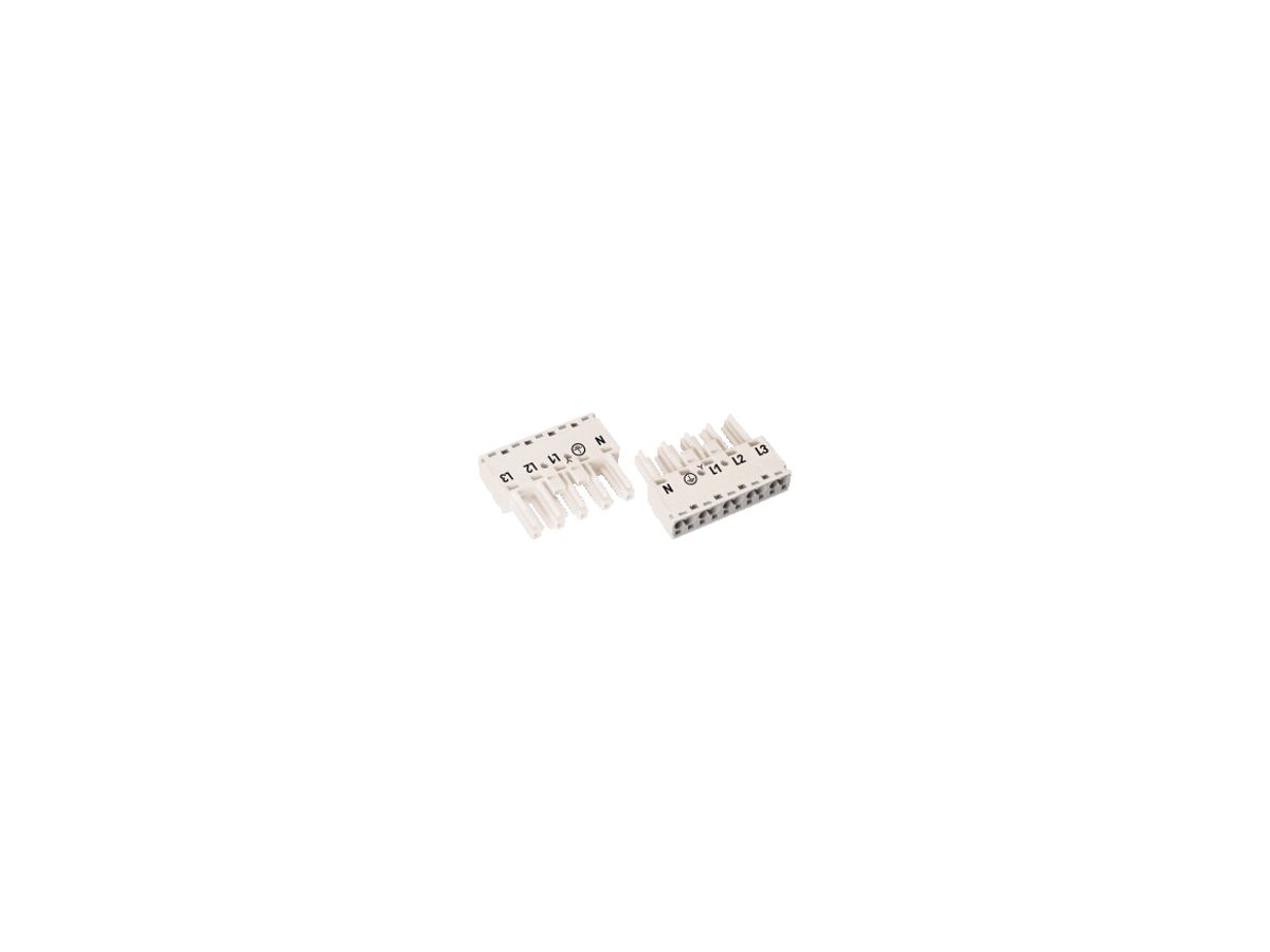 Buchsenteil WAGO 5L 2×0.5…4mm² weiss