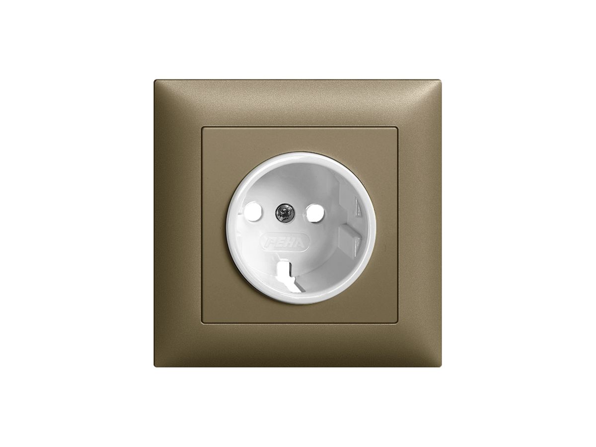 Frontset EDIZIOdue Schuko coffee