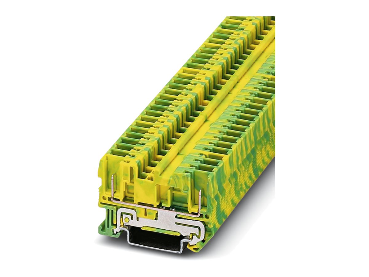 Durchgangsreihenklemme 0.08…6mm² grün-gelb, ST 4/2P-PE