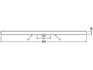 LED-Linienlampe LEDinestra 40 DIM S14d 4.9W 827 470lm 500mm opal