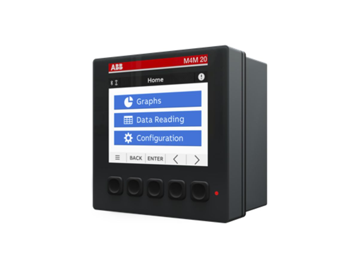EB-Netzanalysemessgerät ABB M4M 20 BACNET, BACnet/IP, BT, 2DO
