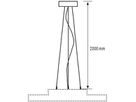 Pendelabhängung ESYLUX SVENJA WIRE PENDULUM SET 2000, mit Drahtseilen