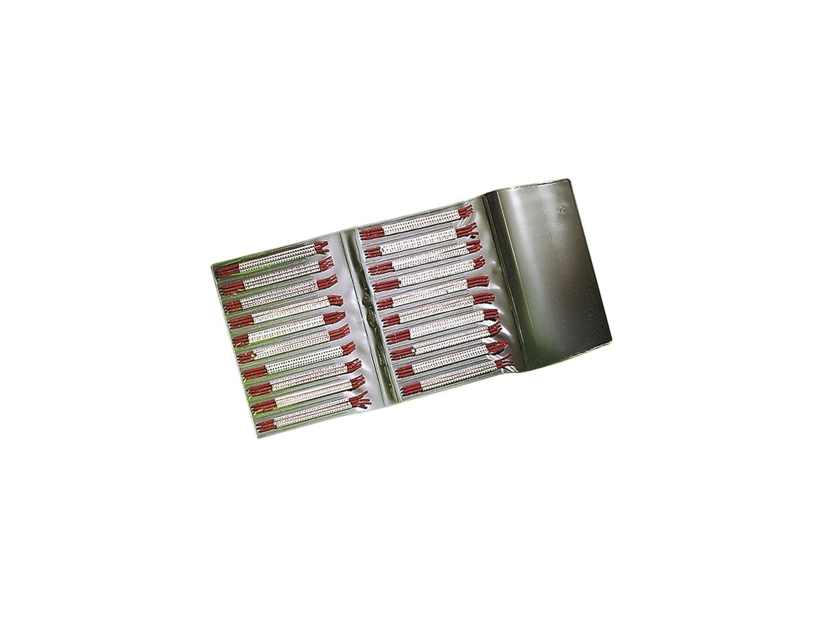 Schnapptüllen-Set Plica STD, für 1.5…3.4mm² Ø2.6…3.5mm Aufdruck: 'A…Z', weiss