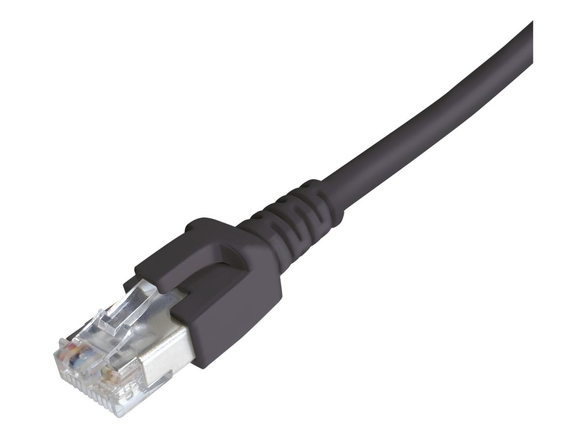 Patchkabel RJ45 Dätwyler 7702 4P, Kat.6A (IEC) S/FTP LSOH, schwarz, 2.5m