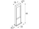 LED-Pollerleuchte SLV FLATT POLE 65 9.7W 3000/4000K 400lm IP65 anthrazit/Holz