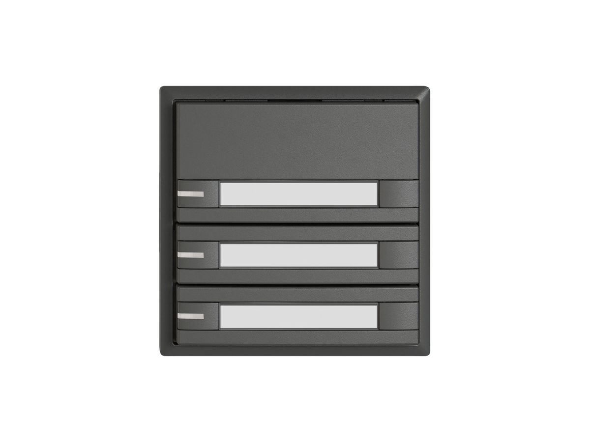 KNX-Taster RGB EDIZIO.liv SNAPFIX® Temperaturfüh.RGB-LED Pap.3×T 2-Tbed.dgu