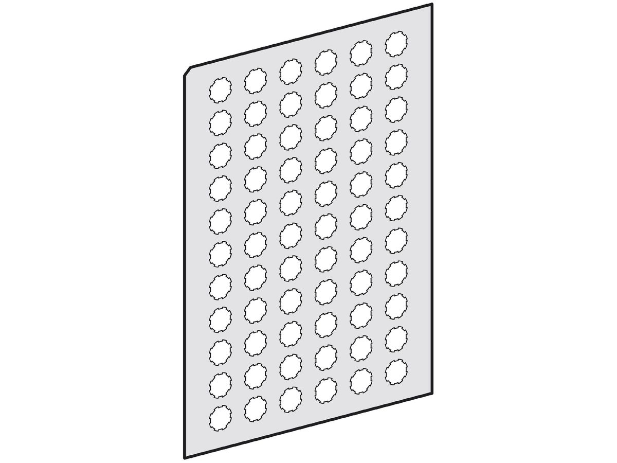 Bezeichnungsschild Schneider Electric rund transparent