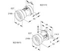 Illuminationsfassung HKL E27 SEV 13.5×5.5mm schwarz, IP44