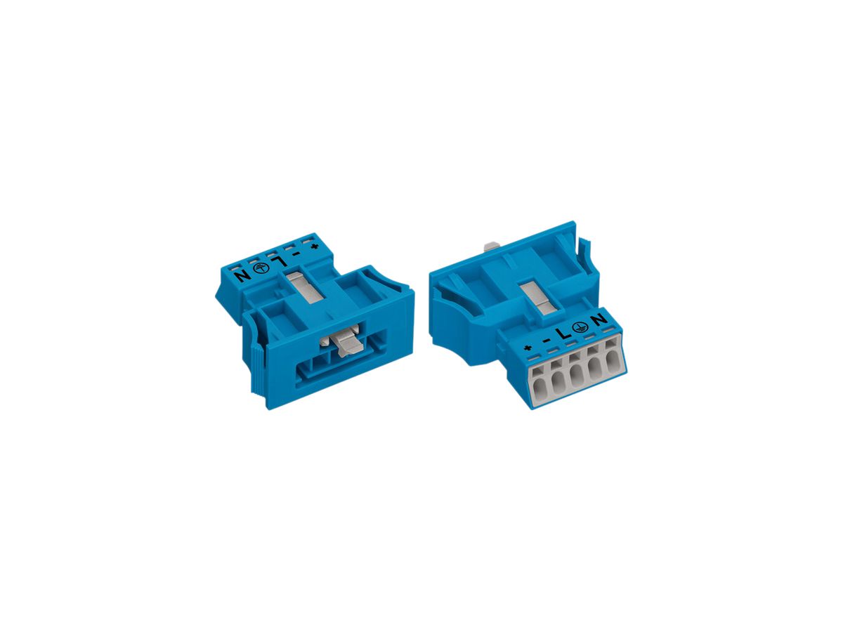 Stecker WAGO 5L 0.25…1.5mm² blau Codierung I 16A 400V Snap-In