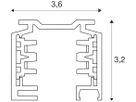 AP-Stromschiene SLV EUTRAC, 3-phasig 3m schwarz
