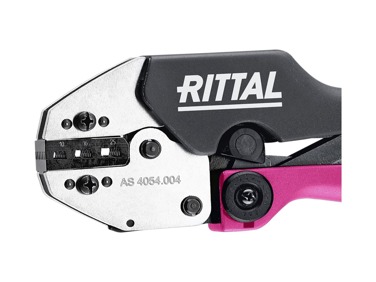 Crimpzange Rittal AS 4054.004 10…25mm² Aderendhülsen Kerbung