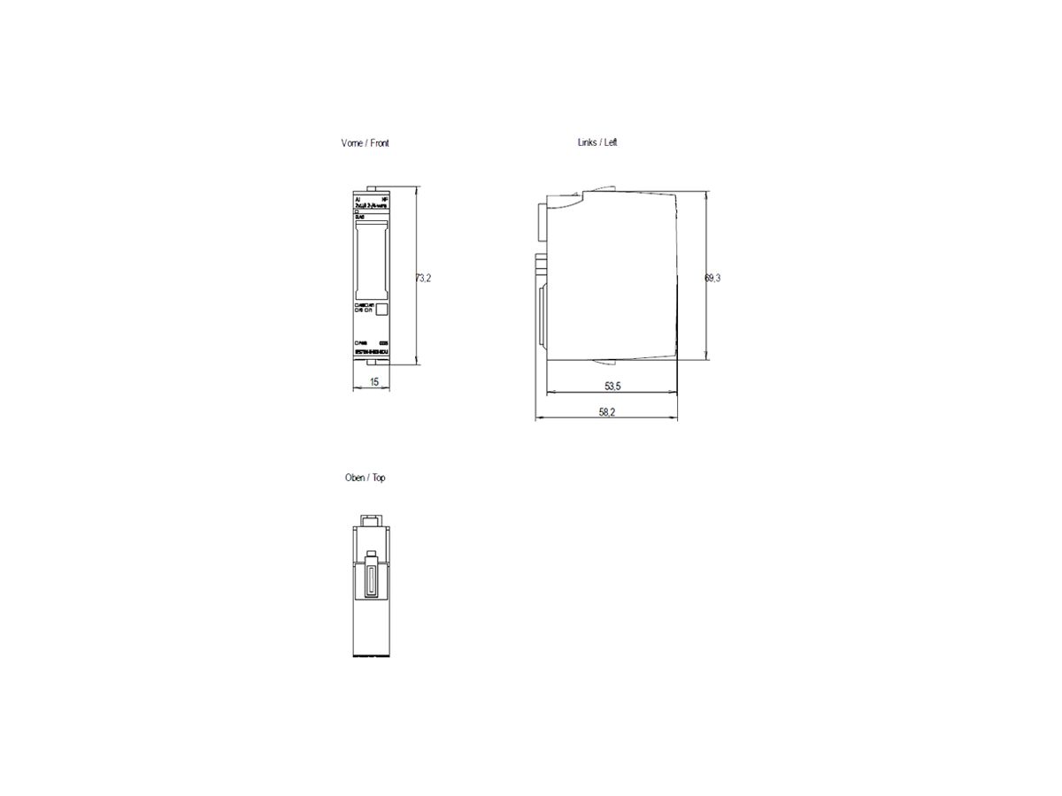 SPS-Eingabemodul Siemens SIMATIC ET200SP AI 4×U/I HF A0/A1 CC05