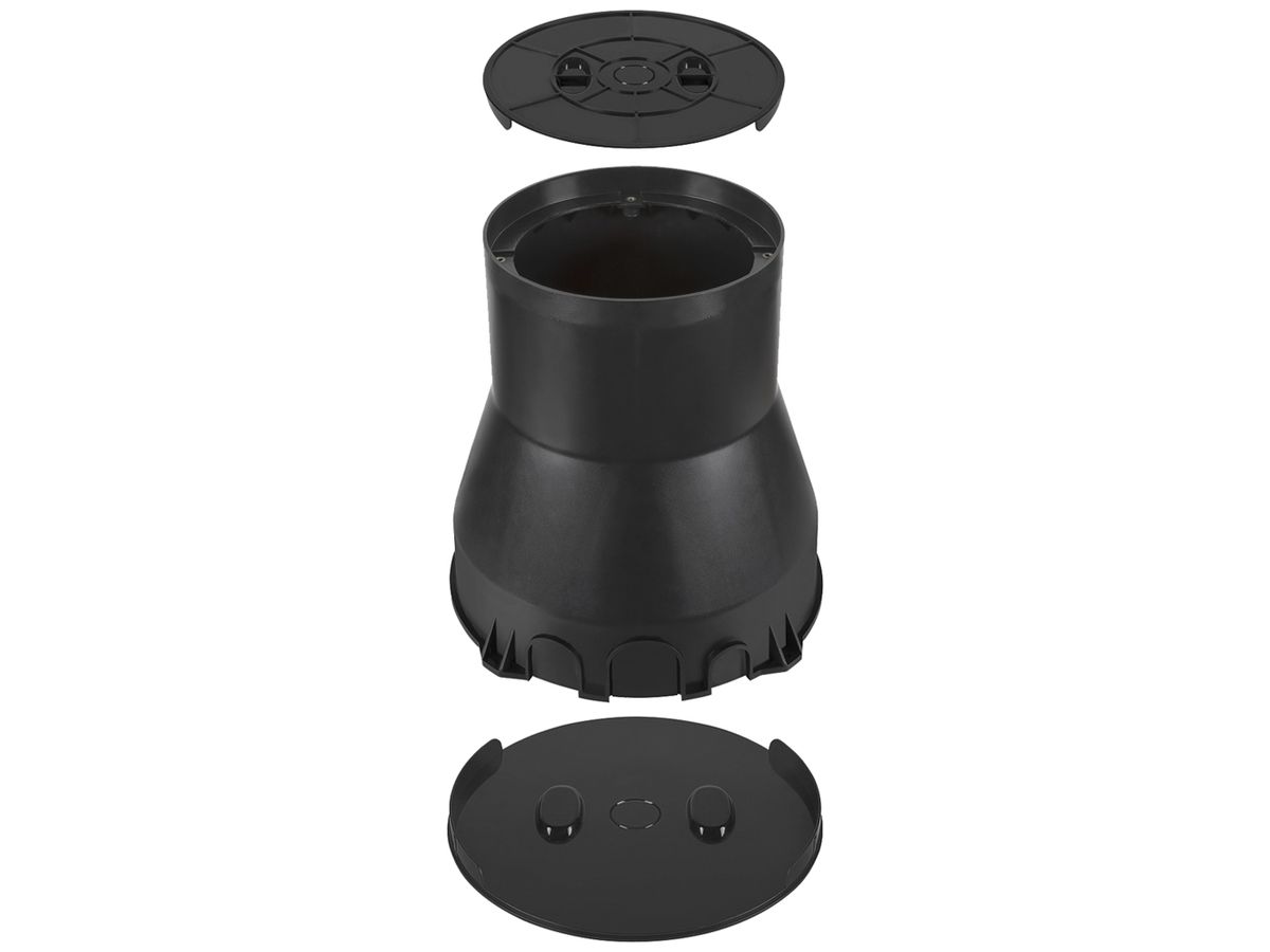 EB-Gehäuse SLV DASAR L Kunststoff Ø281×274mm schwarz