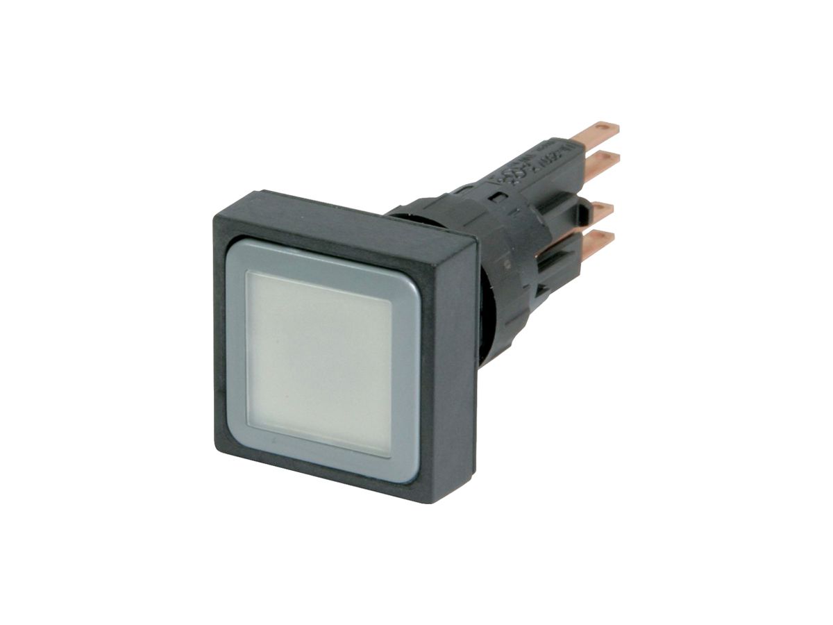 Leuchtdrucktastervorsatz Eaton Q25LT-WS Ø16mm flach weiss