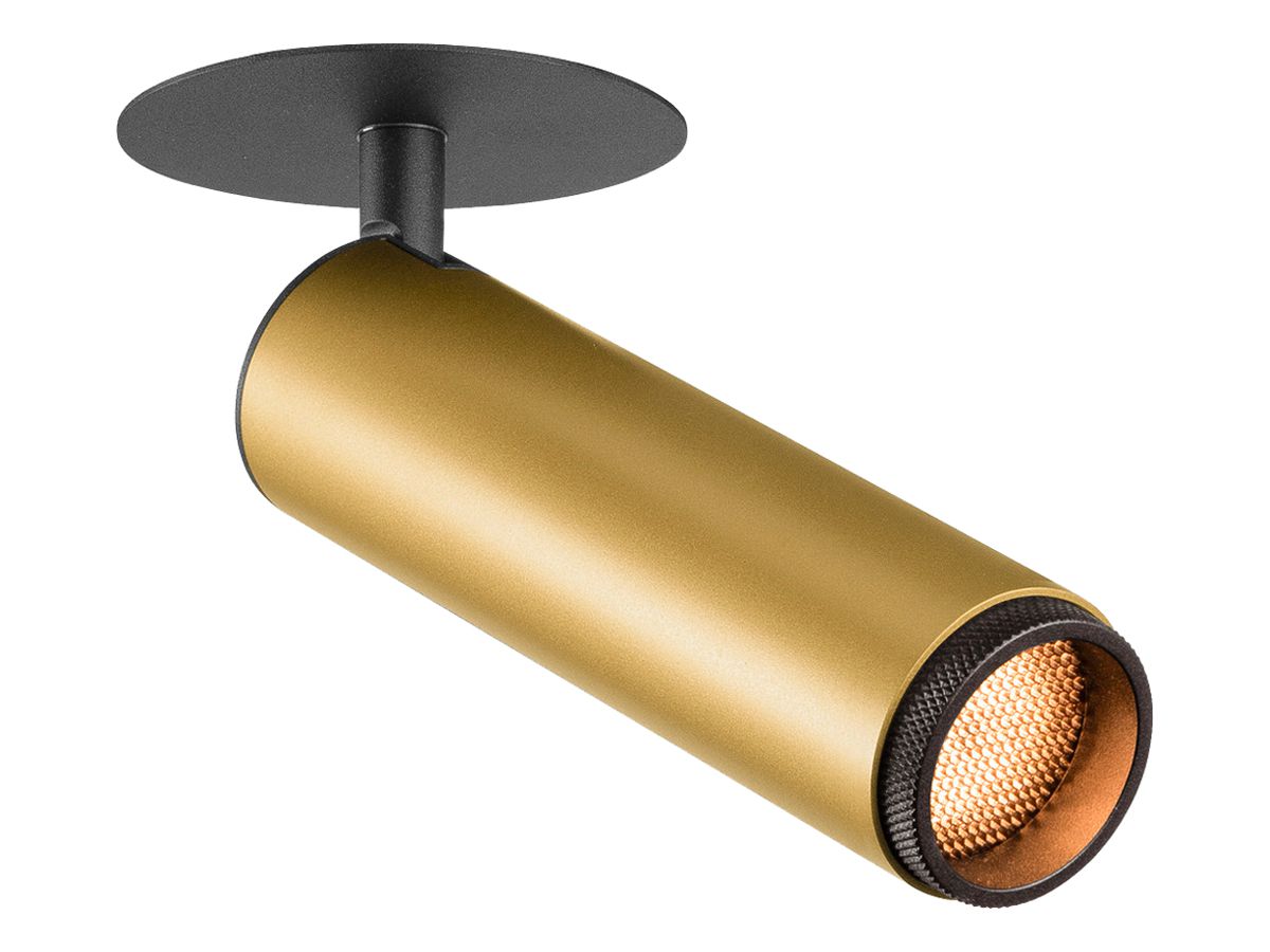 EB-LED-Spot SLV GRIP SPOT M 21W 2010lm 2700K WB DIM Ø43×182×43×64mm schwarz/gold