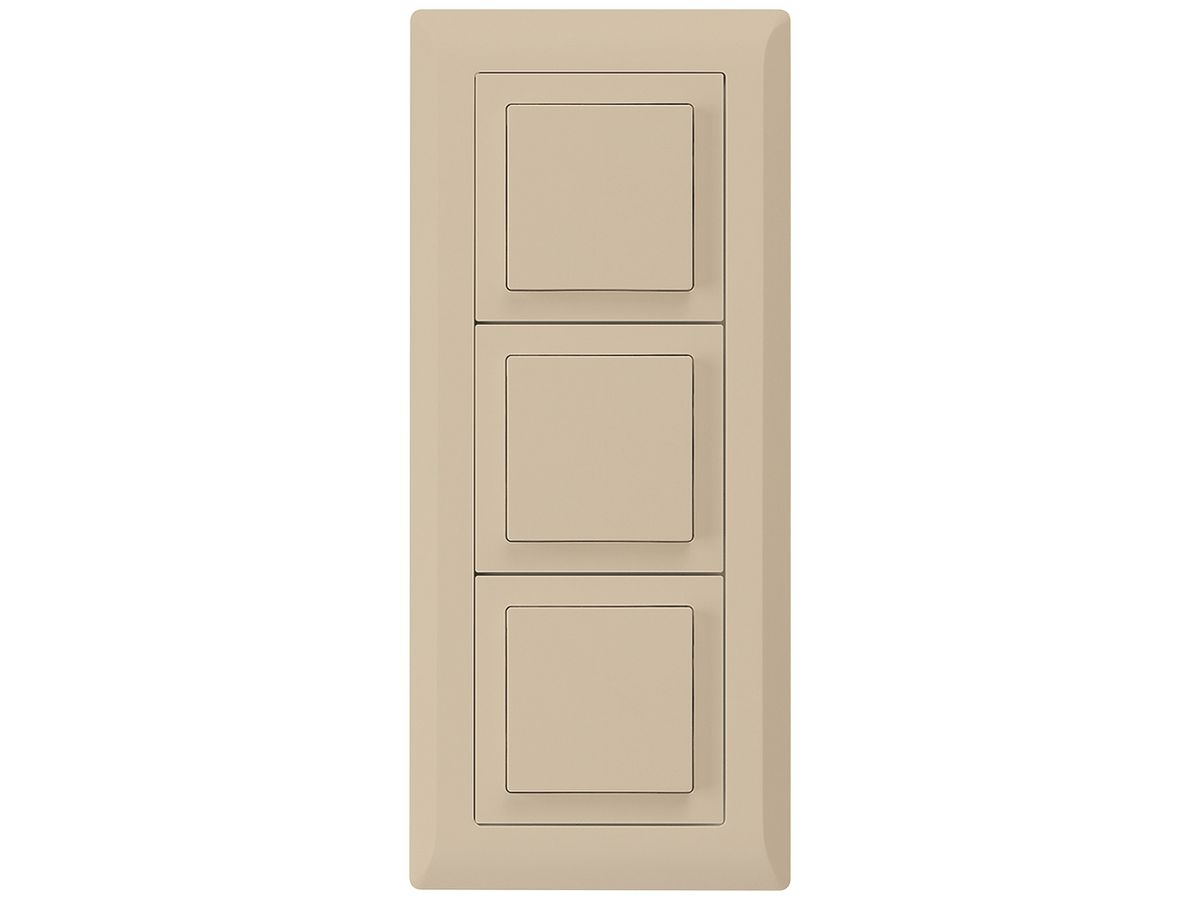 UP-Kombination kallysto.line Gr.I-I-I vertikal 3×Schalter S3 beige