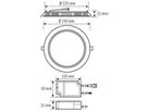 LED-Downlight ESYLUX ELSA-2 Ø240 DALI 18W 4000K, 1750lm, weiss