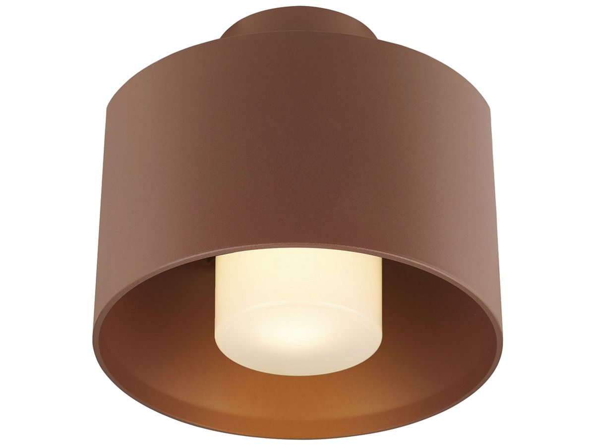 Deckenleuchte SLV PHOTONI CYL E27 1×13W IP65 Ø224×175mm Rost