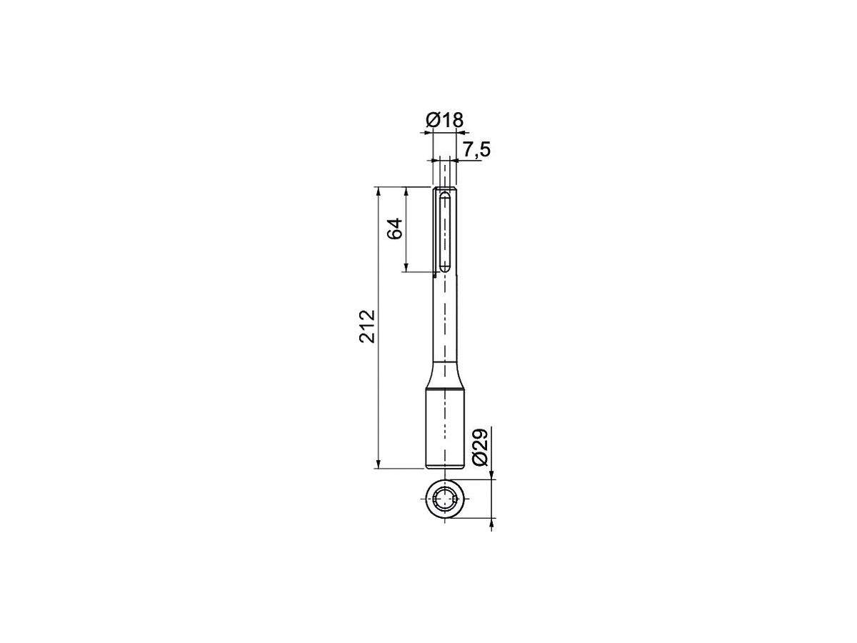 Hammereinsatz BET Hilti Ø16mm Edelstahl 316 (V4A) unbehandelt