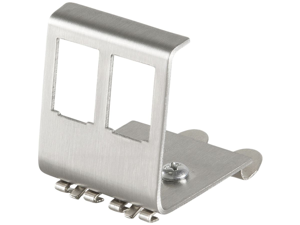 Hutschienen-Adapter VALUE für 2 Keystone-Module Stahlblech