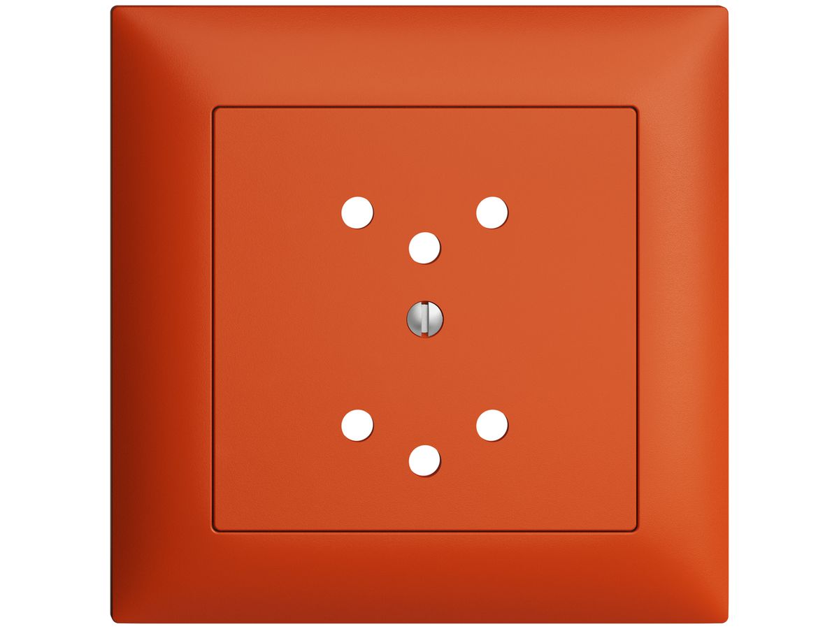 Frontset EDIZIOdue orange 88×88mm 2×T12