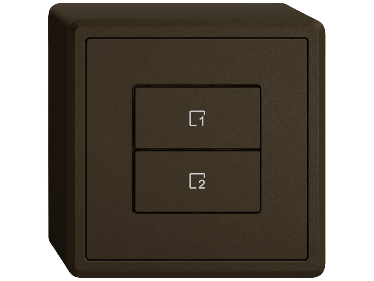 AP-Szenentaster EDIZIO.liv Wiser SNAPFIX® 2 Szenen 2 Tasten WLAN br