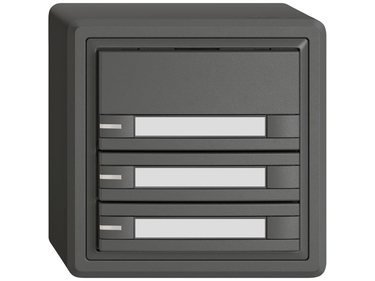 AP-KNX-Taster RGB EDIZIO.liv SNAPFIX® Temperaturfüh.RGB-LED Pap.3×T 2-Tbed.dgu