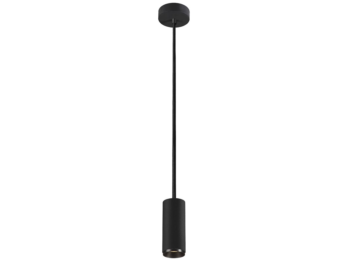 LED-Pendelleuchte SLV NUMINOS S DALI 11W 1020lm 3000K 36° Ø65×162mm schwarz