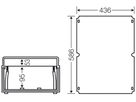 Frontplatte Hensel, für Mi 06.. für Fronttafelinstrumente