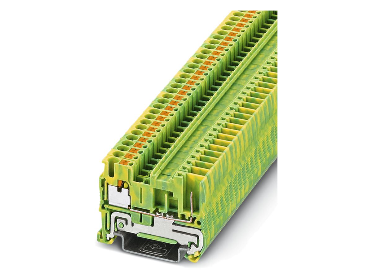 Schutzleiterklemme 0.14…4mm² Push-in-Anschluss grün/gelb PT 2.5/1P-PE
