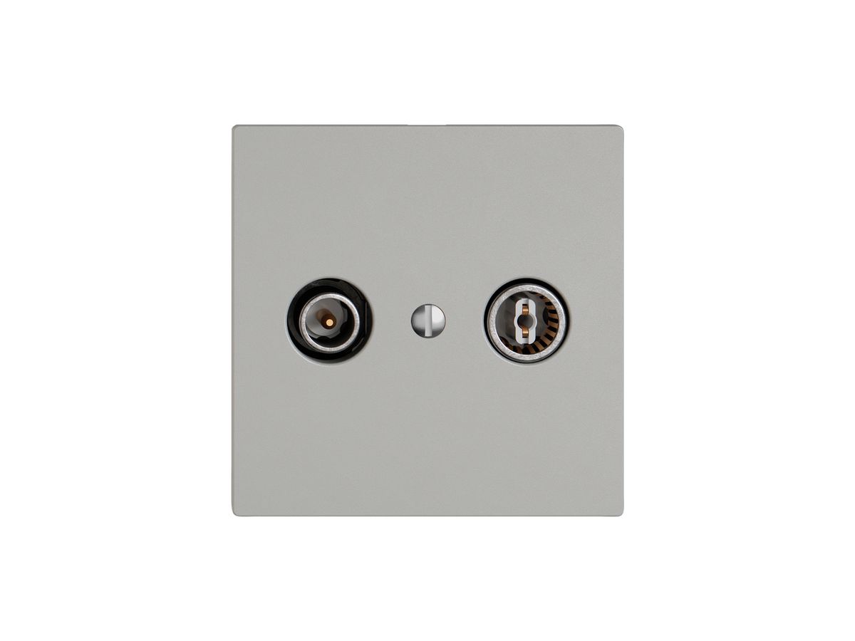 Antennendose TV-R EDIZIO.liv SNAPFIX® Durchgangsdose 4dB hgu