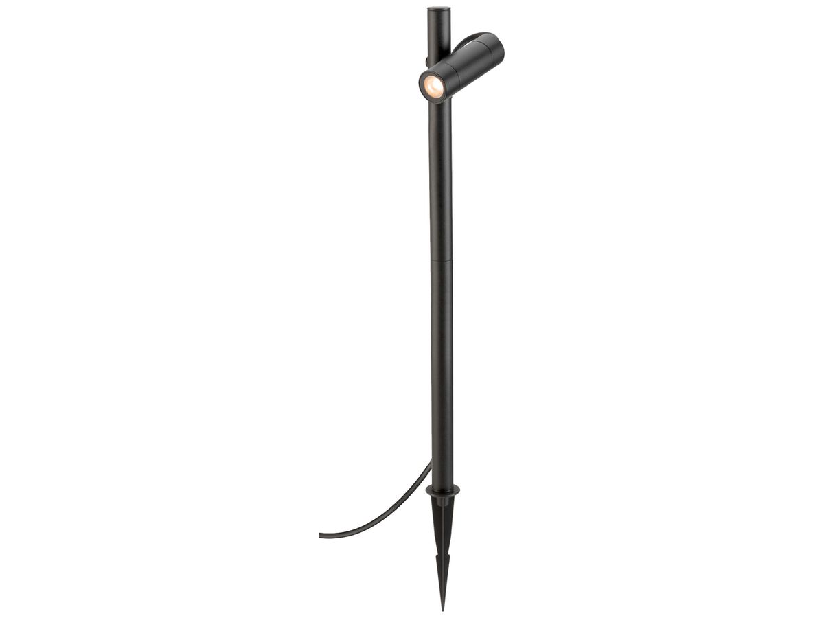 LED-Spiessleuchte SLV HELIA SLIM 6W 500lm 2200K IP65 Ø85×600mm schwarz
