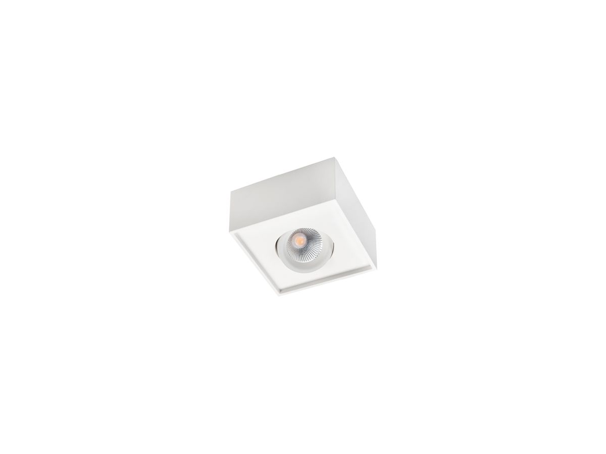 AP-LED-Downlight SG Cube 8W 580lm 2700K WB DIM 132×132×65mm weiss