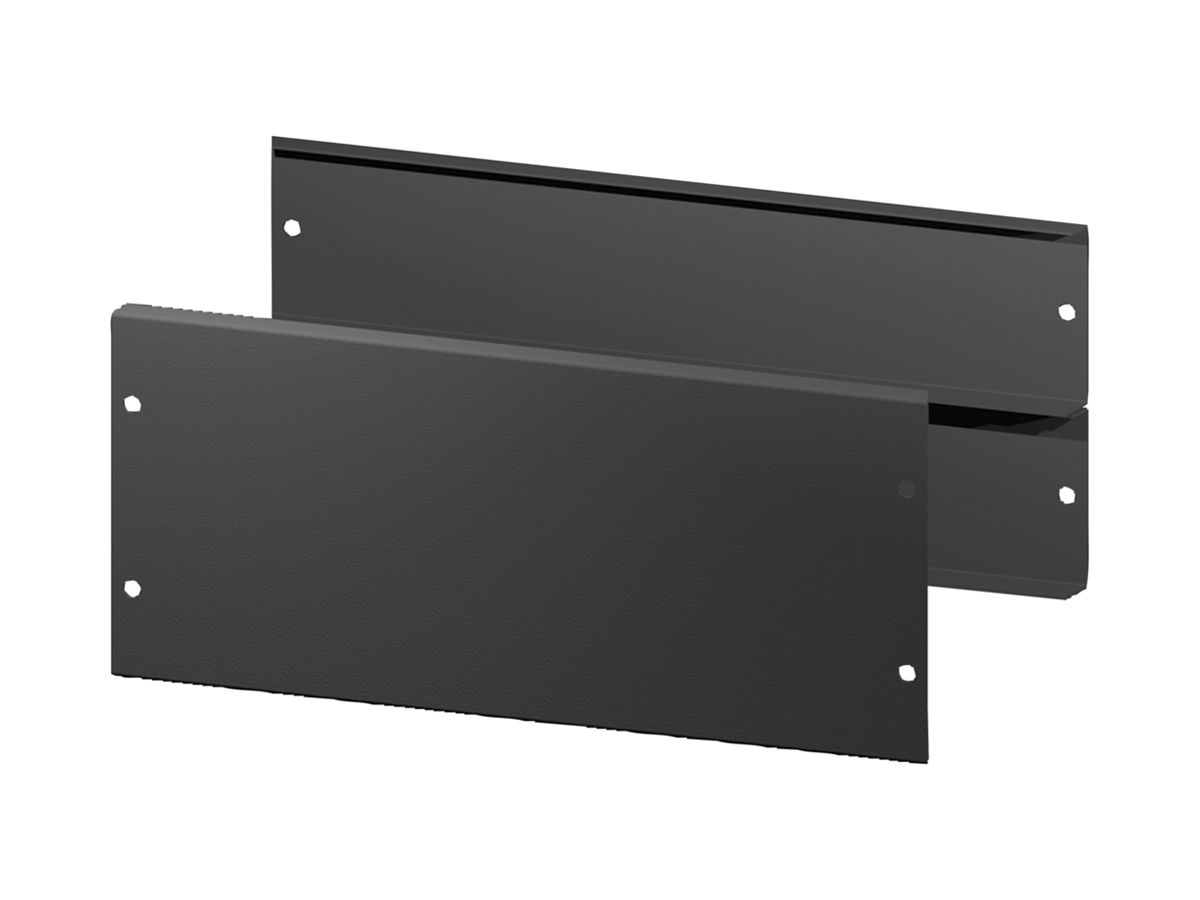 Sockelblende Rittal AX 2830.062 600×200mm Vorder/Rück Stahlblech sw 2Stk